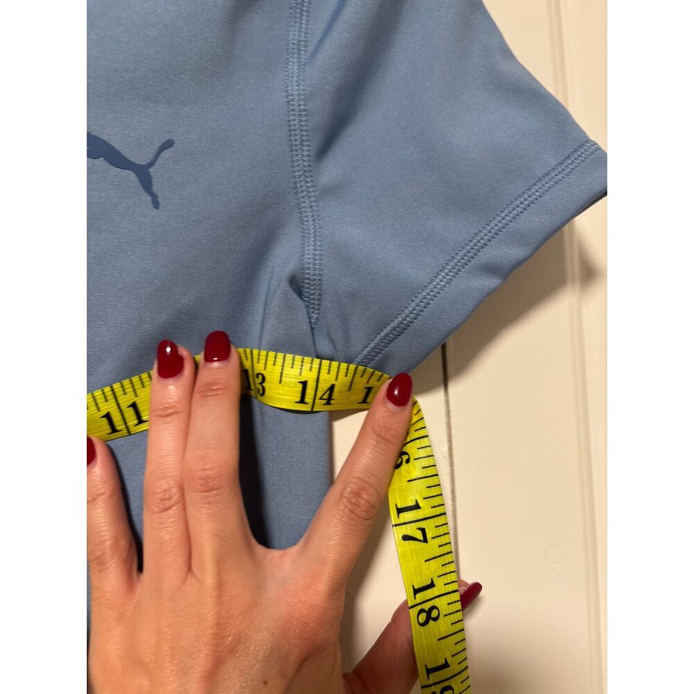 Puma Blue Cropped DryCell Tee Shirt S - Picture 4 of 7